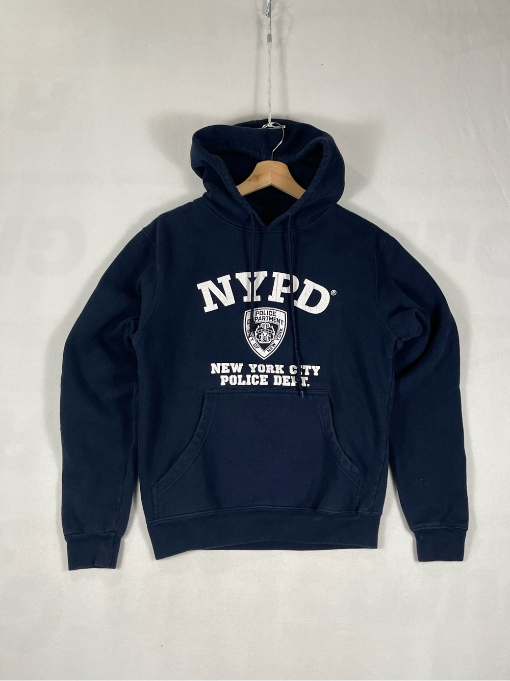 NYPD New York City Police Dept Navy Official Torkia Hoodie Pullover Sz S